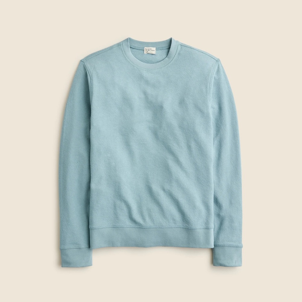 J Crew Long-sleeve textured sweater tee shirt BW407 Size XS Blue